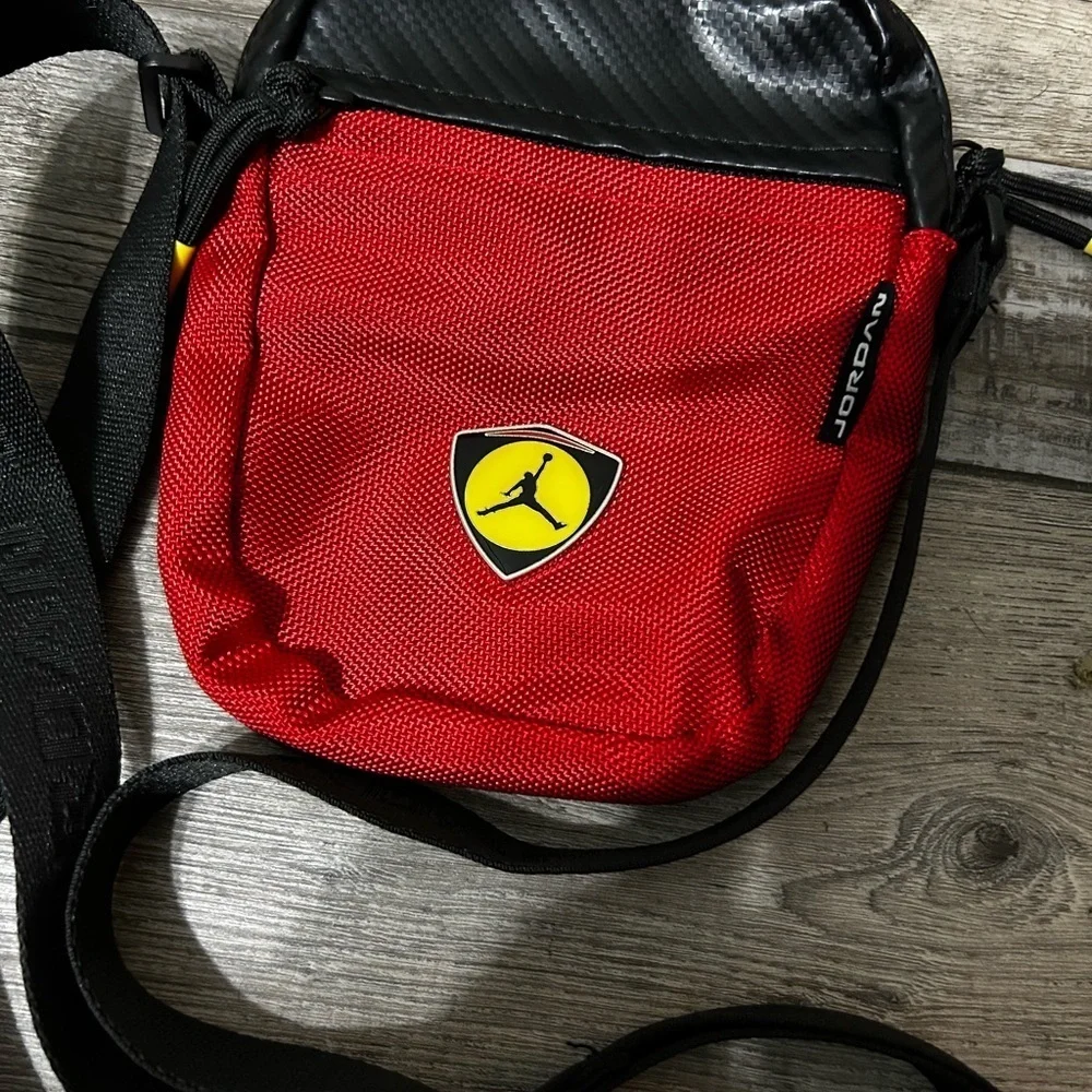 Jordan Moto Festival Red & Yellow Crossbody Bag with Black Accents